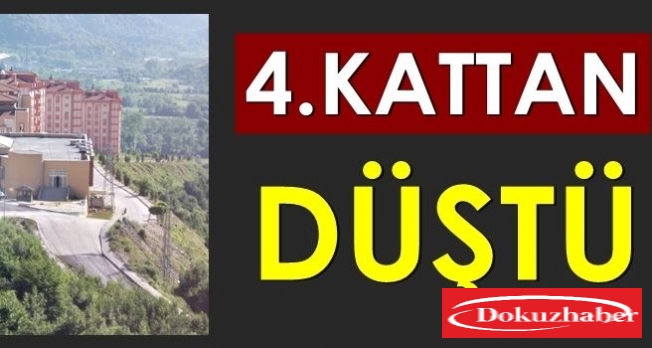 4. kattan düşen kişi yaralandı