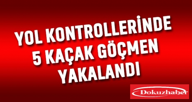 5 kaçak göçmen yakalandı