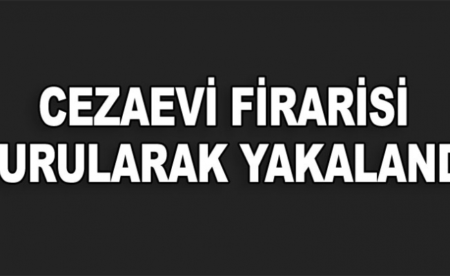 Firara kalkışan hükümlü bacağından vurularak yakalandı