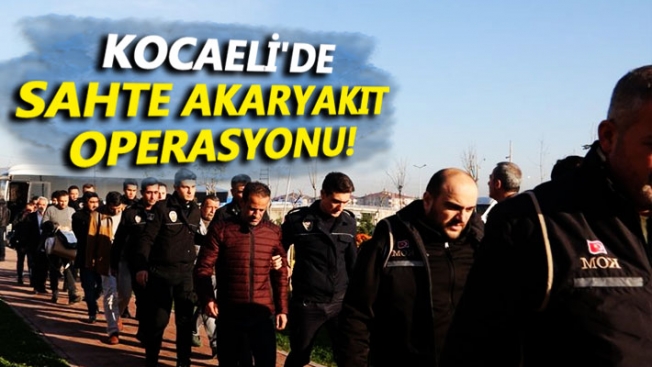 Kocaeli merkezli akaryakıt kaçakçılığı operasyonu