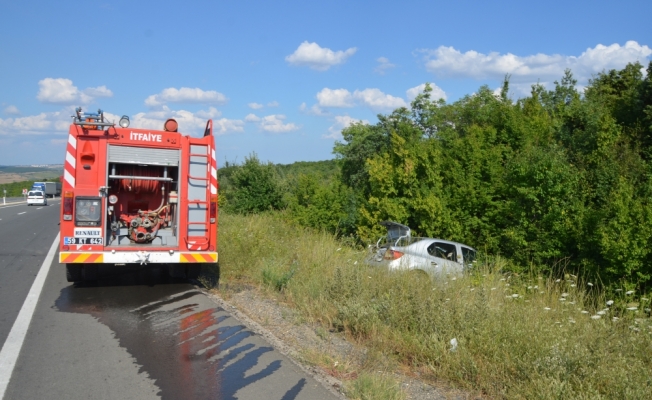 Malkara'da trafik kazası: 1 yaralı