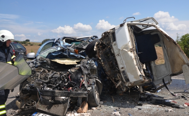 Tekirdağ'da trafik kazası: 1 ölü, 2 yaralı