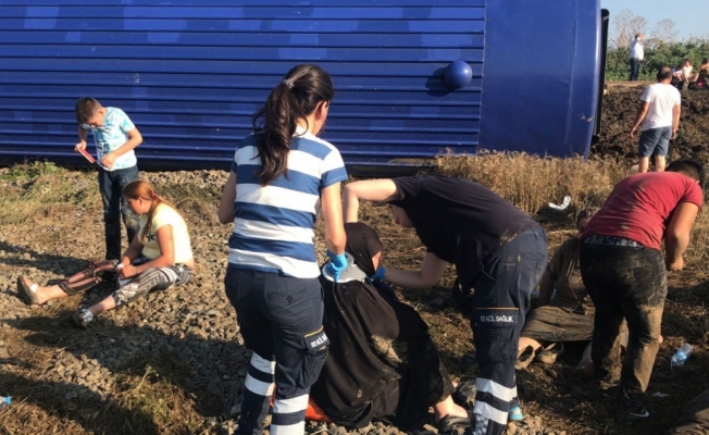 Tekirdağ'da tren kazası oldu