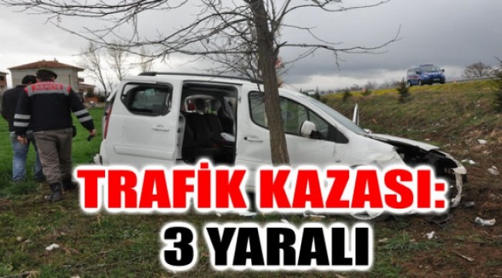 Trafik kazası: 3 yaralı