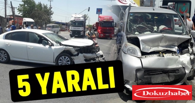 Trafik kazası: 5 yaralı