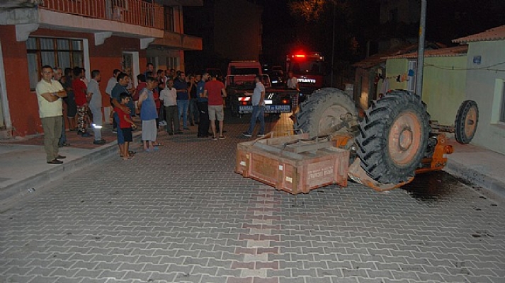 Bayramiç'te traktör devrildi: 1 yaralı