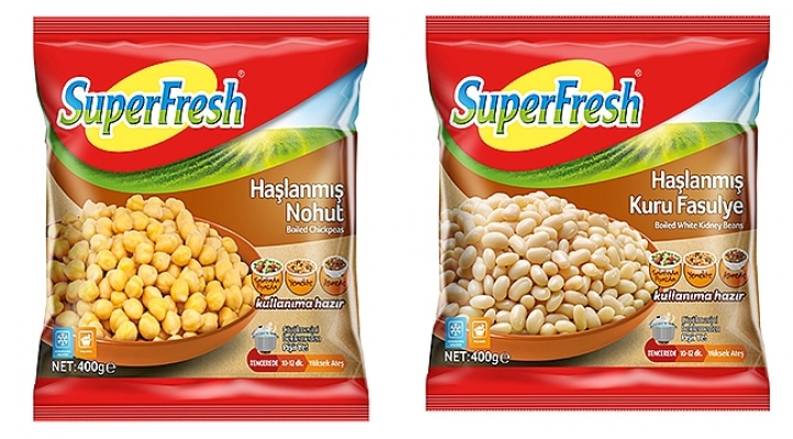 SuperFresh'ten dondurulmuş kuru fasulye ve nohut