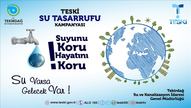 TESKİ'den su tasarrufu kampanyası