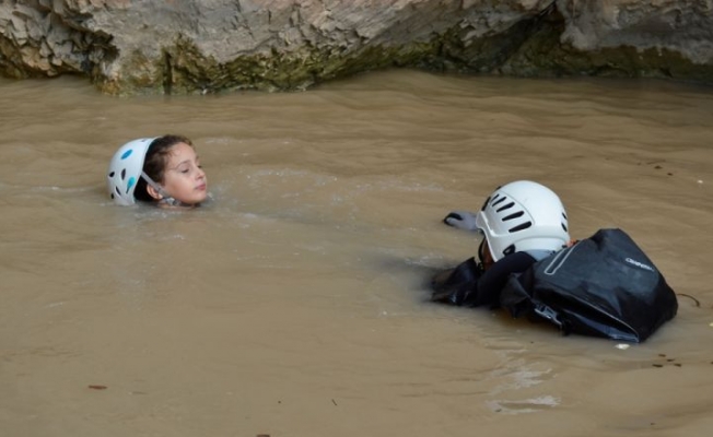 7 yaşındaki Tuna Melek'in kanyon tutkusu