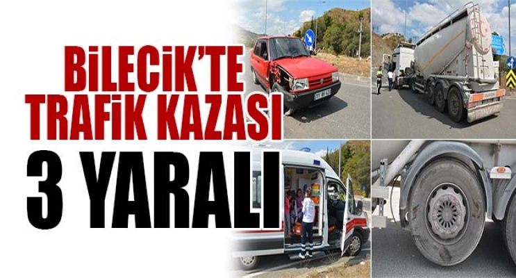 Bilecik'te trafik kazası: 3 yaralı