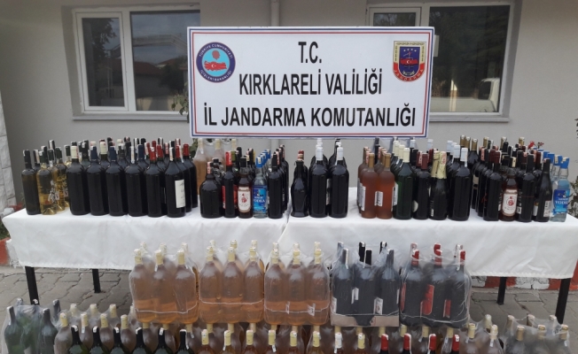 Kırklareli'nde kaçak içki operasyonu