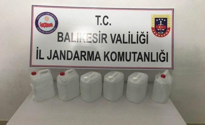 Balıkesir’de kaçak içki operasyonu