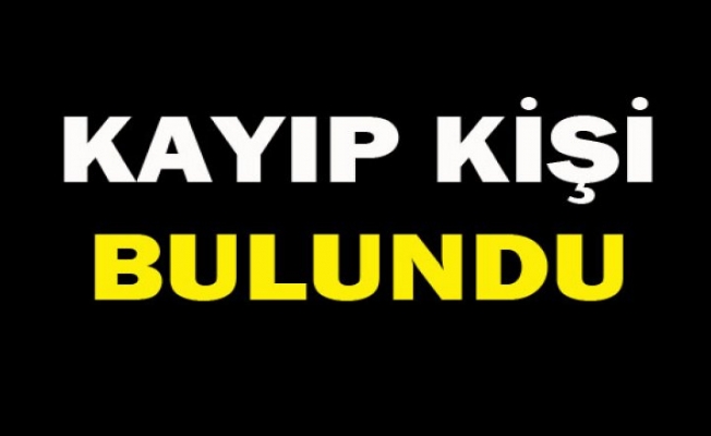 Kayıp kişi yol kontrolünde bulundu