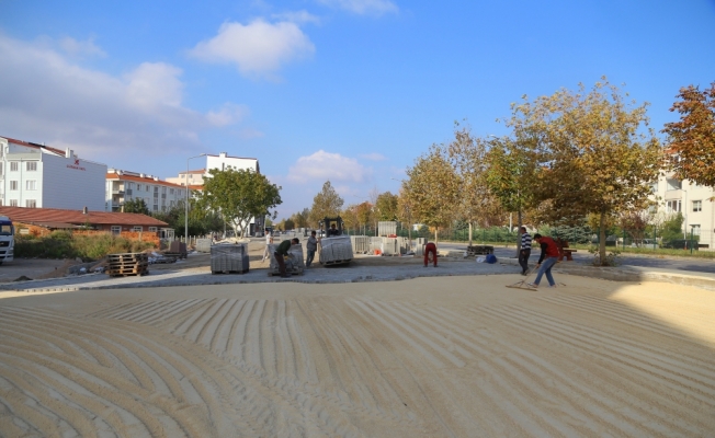 Kırklareli'nde yol yapım çalışmaları