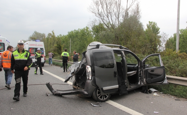 Sakarya'da trafik kazası: 1 ölü, 3 yaralı