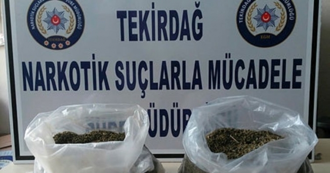 Tekirdağ'da uyuşturucu operasyonu