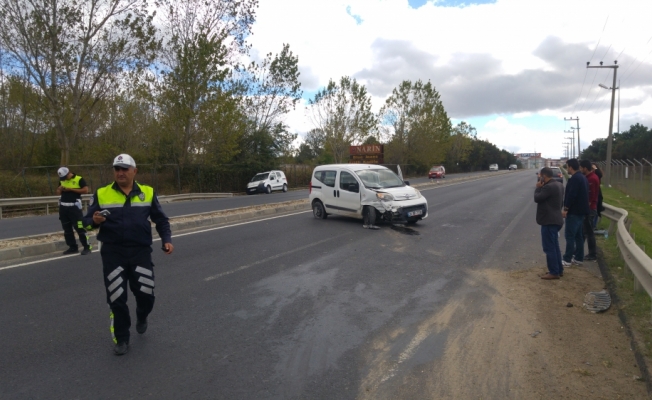 Tekirdağ'da trafik kazası: 1 yaralı