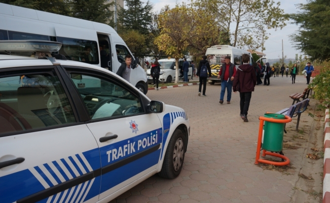 Edirne'de okul servislerine denetim