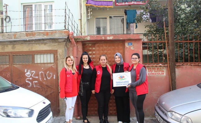 Tekirdağ Gençlik Merkezi üyelerinden Suriyeli ailelere ziyaret