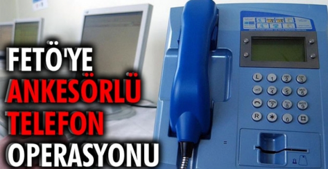 Ankesörlü telefon soruşturmasında 16 şüpheliye gözaltı