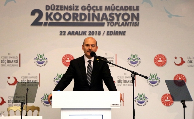 İçişleri Bakanı Soylu Edirne'de