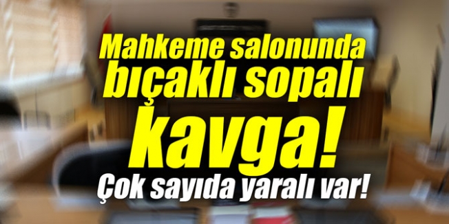 Mahkeme salonunda kavga