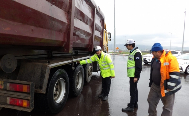 Yalova'da kış lastiği denetimi