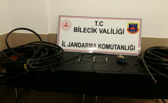 Bilecik'te kablo çalan 2 kişi tutuklandı