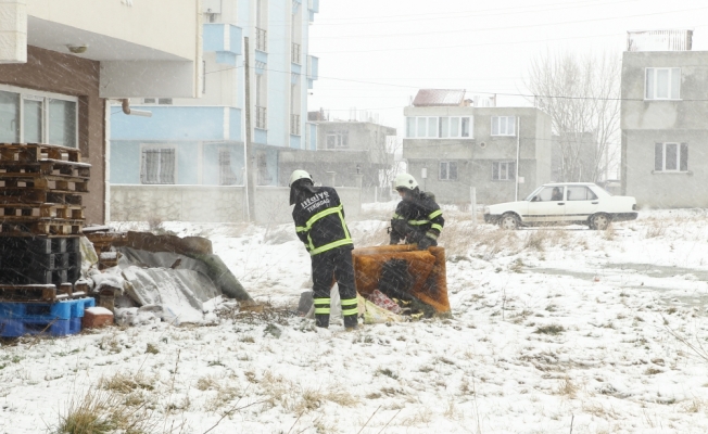 Tekirdağ'da çıkan yangında bir çocuk yaralandı