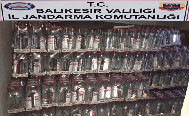 Gönen'de kaçak içki operasyonu