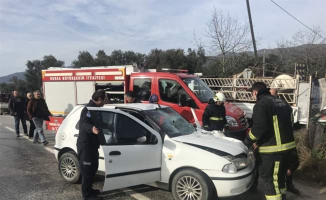 Orhangazi'de trafik kazası: 1 yaralı