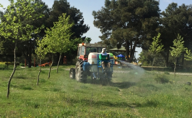 Hayrabolu'da çocuk parkları ve mesire alanları ilaçlandı