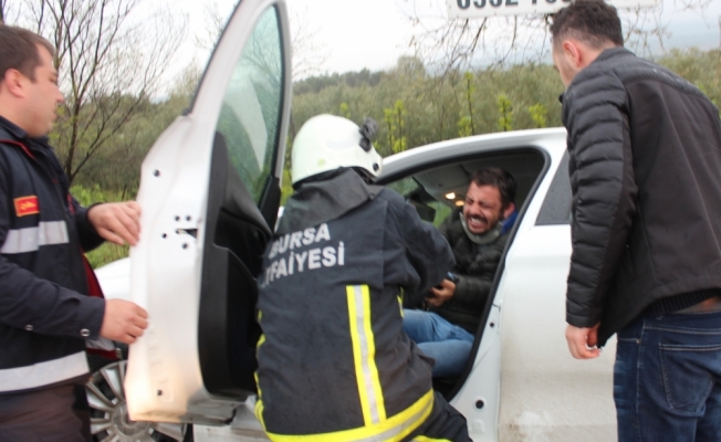 Orhangazi'de trafik kazası: 1 yaralı