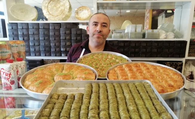 Hayrabolu'da tatlıcılarda ramazan yoğunluğu