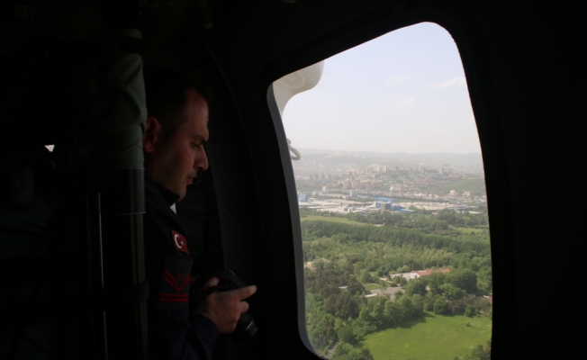 Kocaeli trafiğine helikopterli denetim