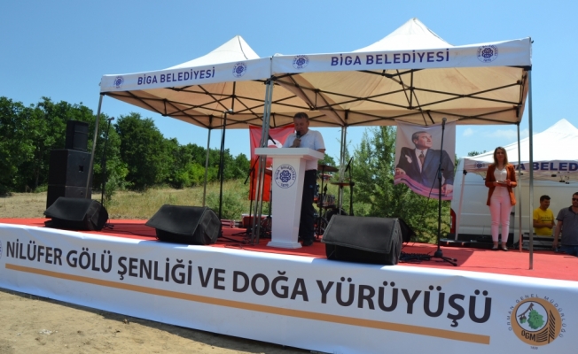 Biga'da Nilüfer Gölü Şenliği ve doğa yürüyüşü