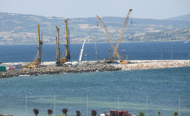 Çanakkale 1915 Köprüsü'nde çalışmalar tam gaz