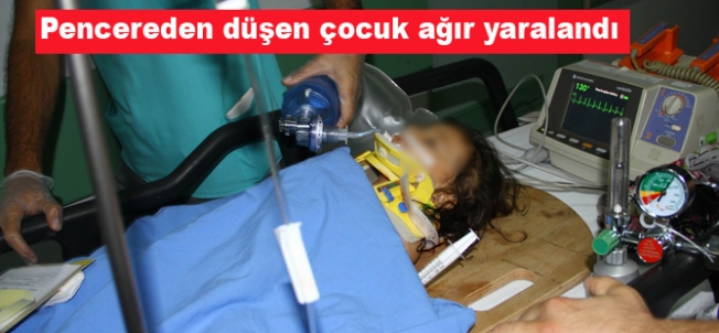 Pencereden düşen çocuk yaralandı