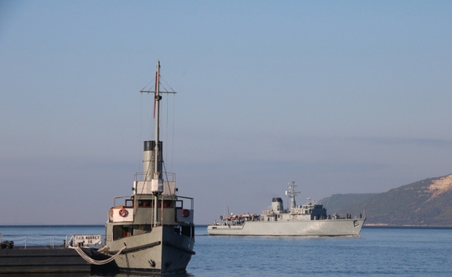 NATO gemileri Çanakkale'de