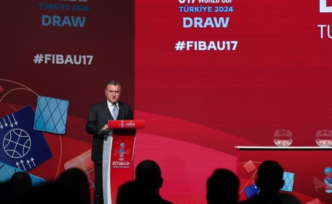 Bakan Bak, FIBA 17 Yaş Altı Dünya Kupası kura çekimine katıldı