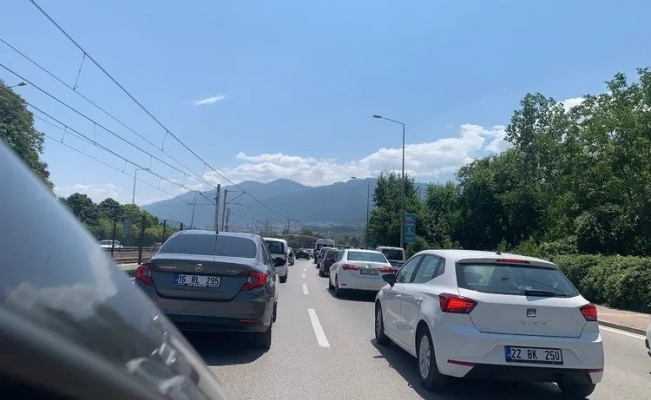 Bursa'da yoğun trafik