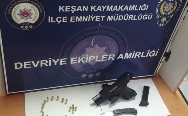 Edirne Keşan'da silahla yaralama olayının zanlısı tutuklandı