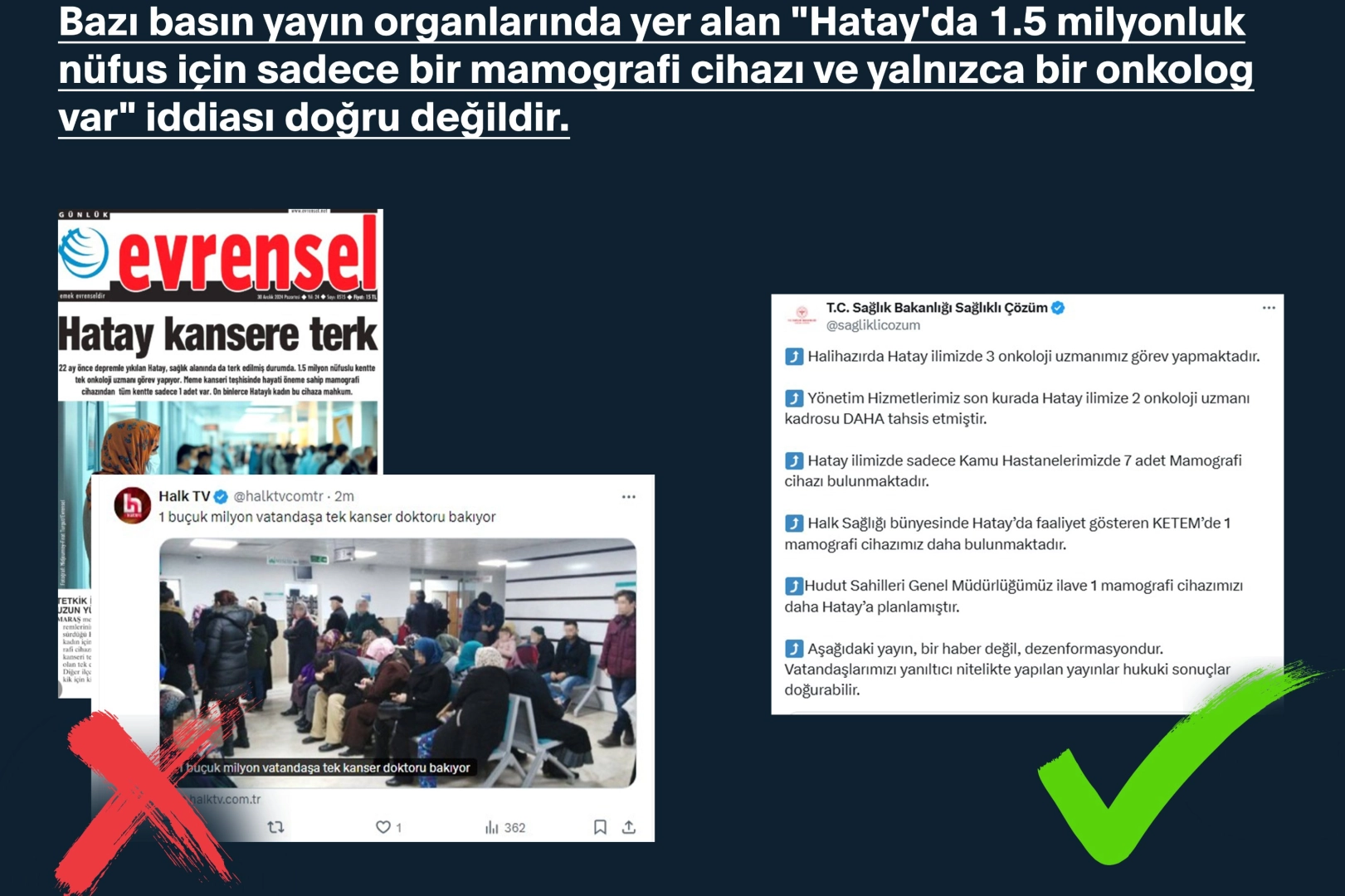 Hatay'daki o iddialar yalanlandı