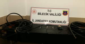 Bilecik'te kablo çalan 2 kişi tutuklandı