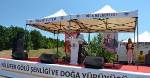 Biga'da Nilüfer Gölü Şenliği ve doğa yürüyüşü